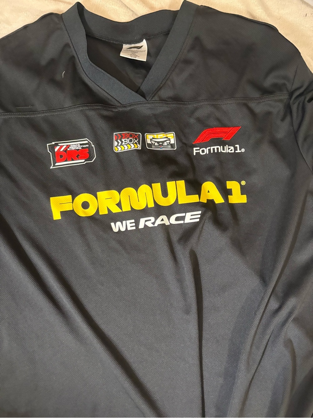Formula 1 We Race Men's Black & Yellow Performance Jersey